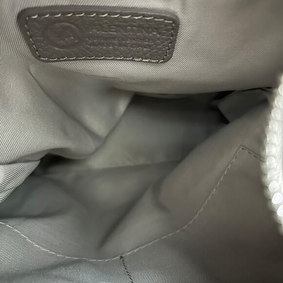 Valentina Italia Pebbled Leather Convertible Sling Backpack Taupe Everyday Italy main image 9